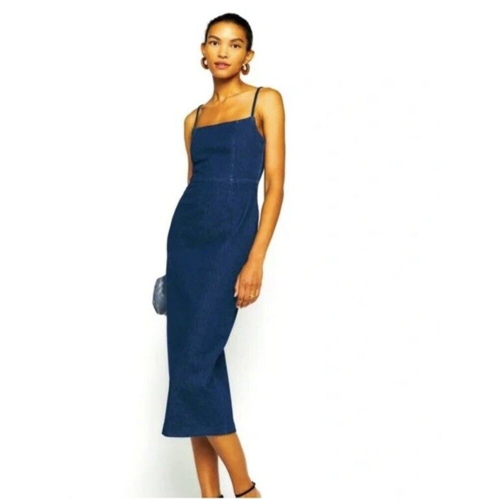 Jason Wu Navy Midi Dress